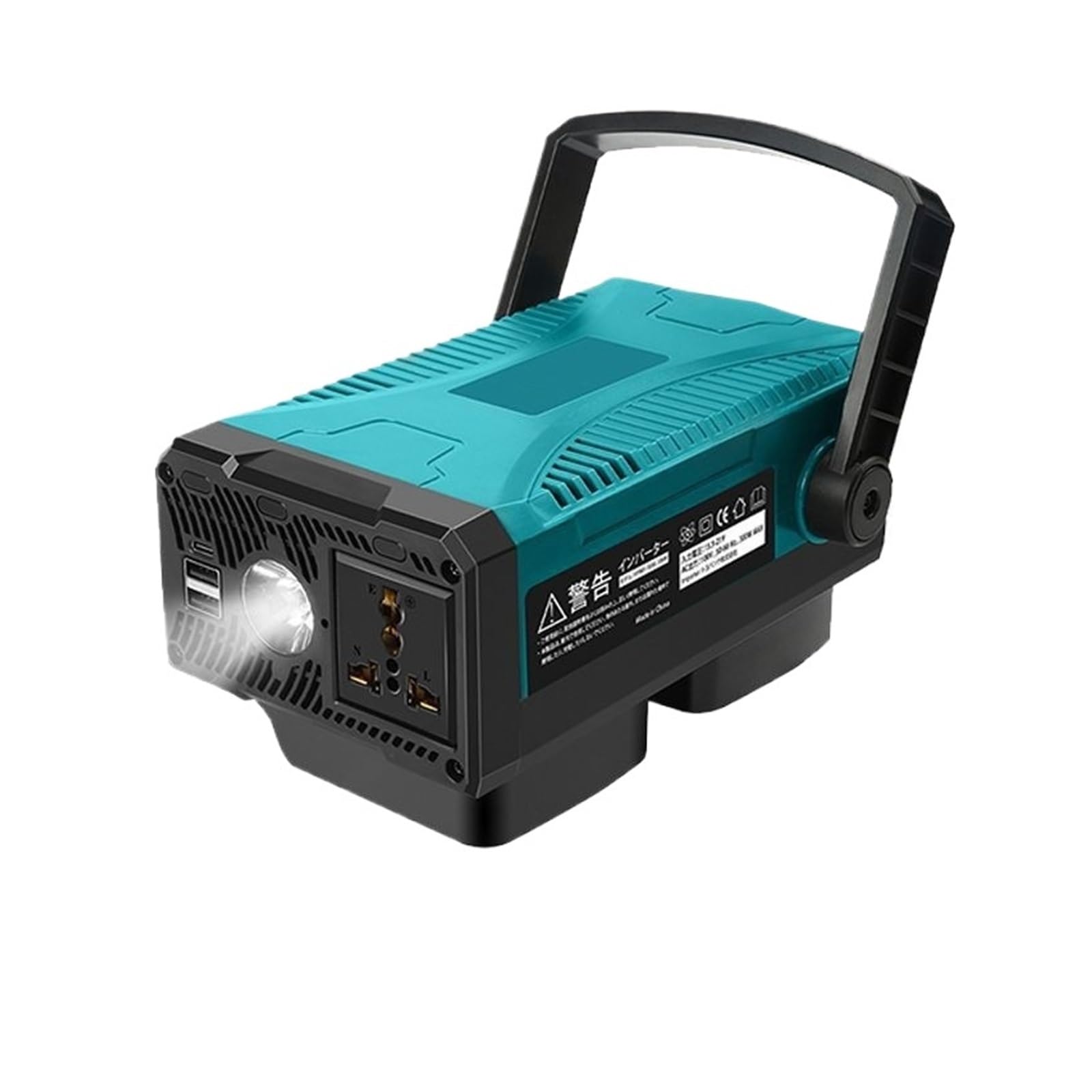 Solarwechselrichter, Wechselrichter Outdoor Power Tool Batterie Wechselrichter AC/DC 300W Ladewechselrichter All-in-One(150W No battery) von DIGNIFE