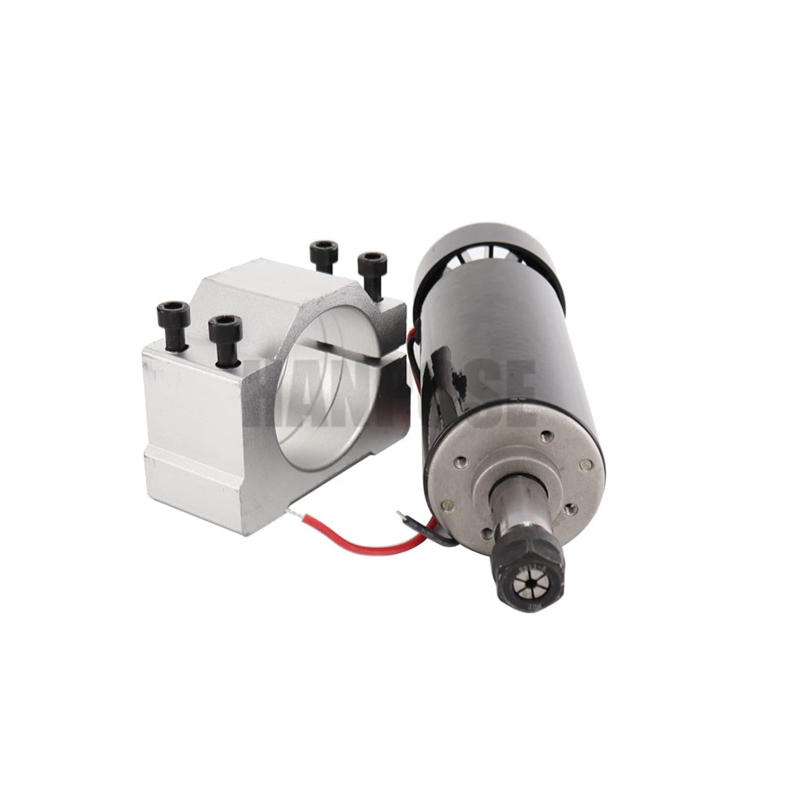 Spindelmotor, 0,5 kW Klemmen Luftgekühlt Luftgekühlte Spindel ER11 Spannfutter CNC 500 W Spindelmotor + Netzteil Drehzahlregler(Set 3) von DIGNIFE
