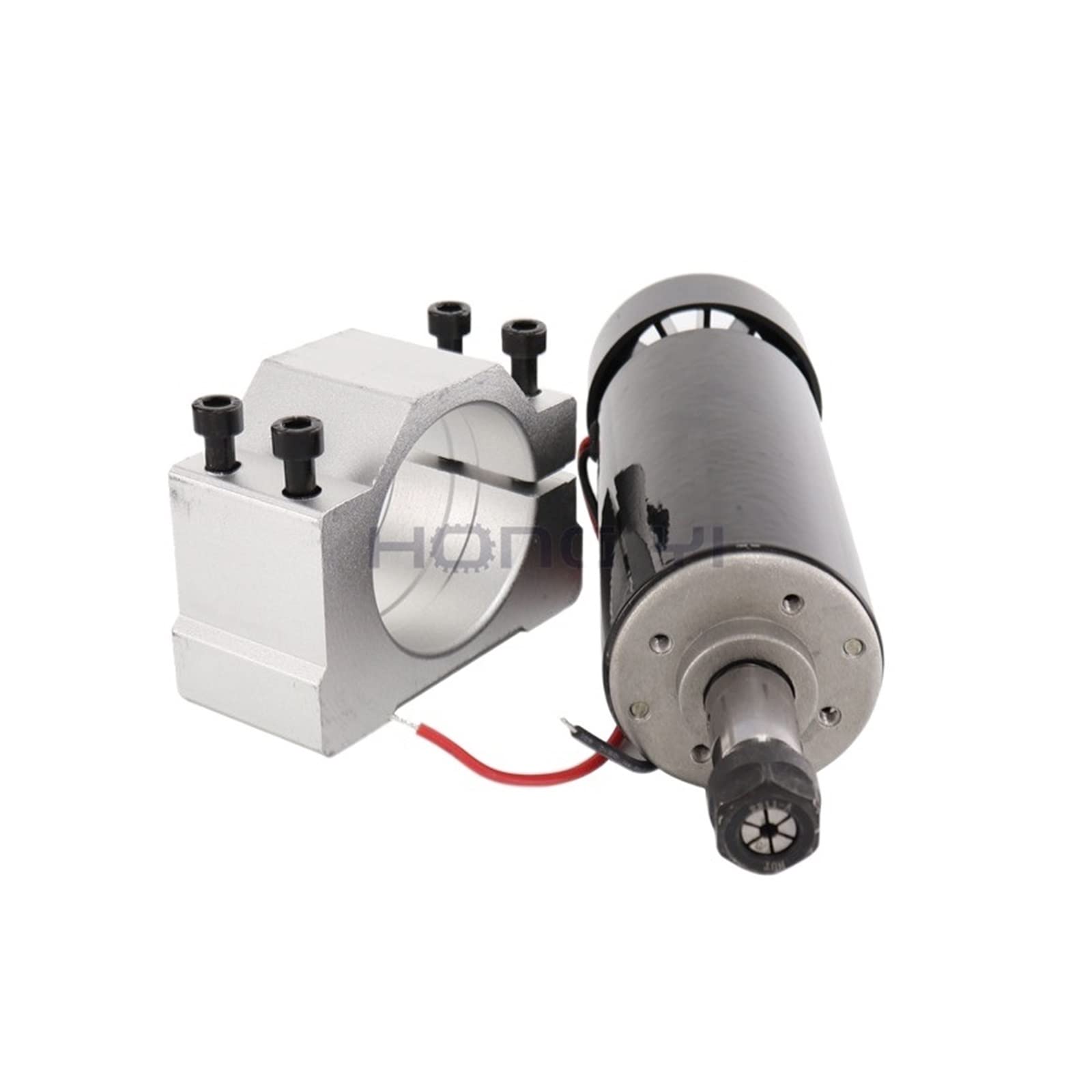 Spindelmotor, 0,5 kW Klemmen Luftgekühlte luftgekühlte Spindel + ER11 Spannfutter CNC 500 W Spindelmotor + Netzteil Drehzahlregler(Package4) von DIGNIFE