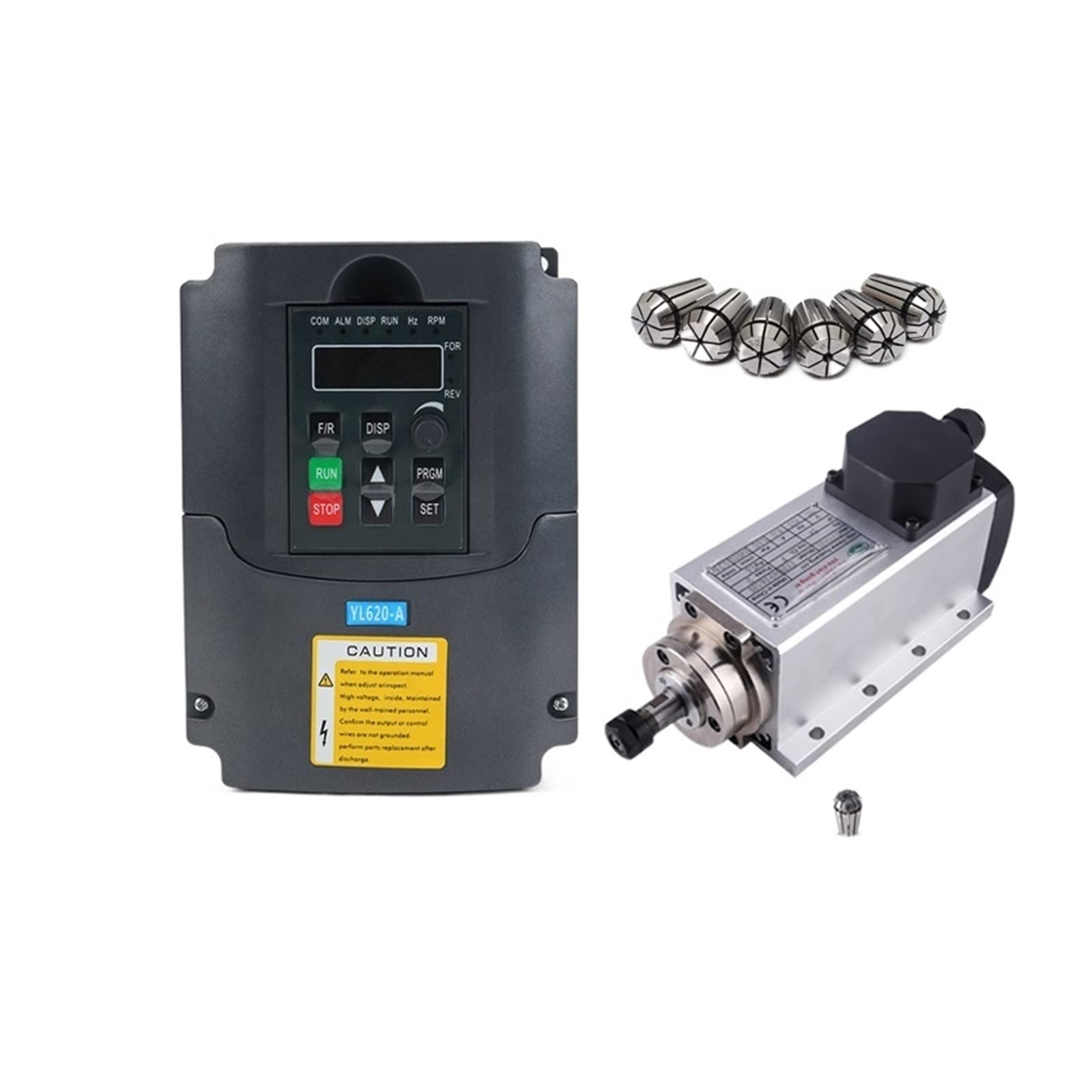 Spindelmotor, 1,5-kW-Spindelmotor Quadratische CNC-Luftkühlspindel 1500 W luftgekühlte Frässpindel + 1,5 kW VFD-Wechselrichter + 13 Teile/Satz ER11 Spindelmotor, 1,5-kW-Spindelmotor Quadratische CNC-Luftkühlspindel 1500 W luftgekühlte Frässpindel + 1,5 kW VFD-Wechselrichter + 13 Teile/Satz ER11 von DIGNIFE