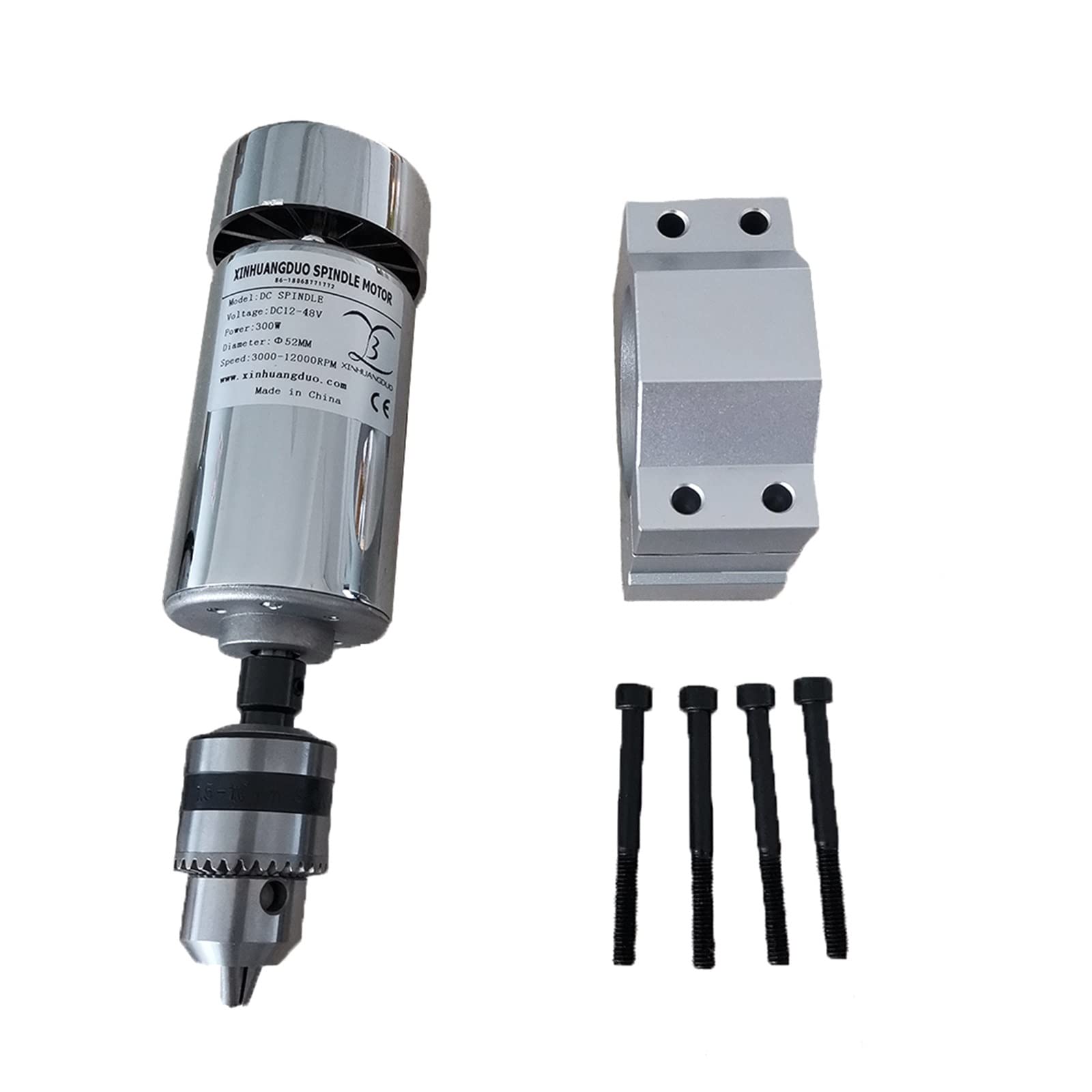 Spindelmotor, 300 W Graviermaschine DC-Spindel High Rush Luftgekühlter Spindelmotor und Halterung 1 Satz Langer Mund, der 1,5 mm - 10 mm festzieht Spindelmotor, 300 W Graviermaschine DC-Spindel High Rush Luftgekühlter Spindelmotor und Halterung 1 Satz Langer Mund, der 1,5 mm - 10 mm festzieht von DIGNIFE