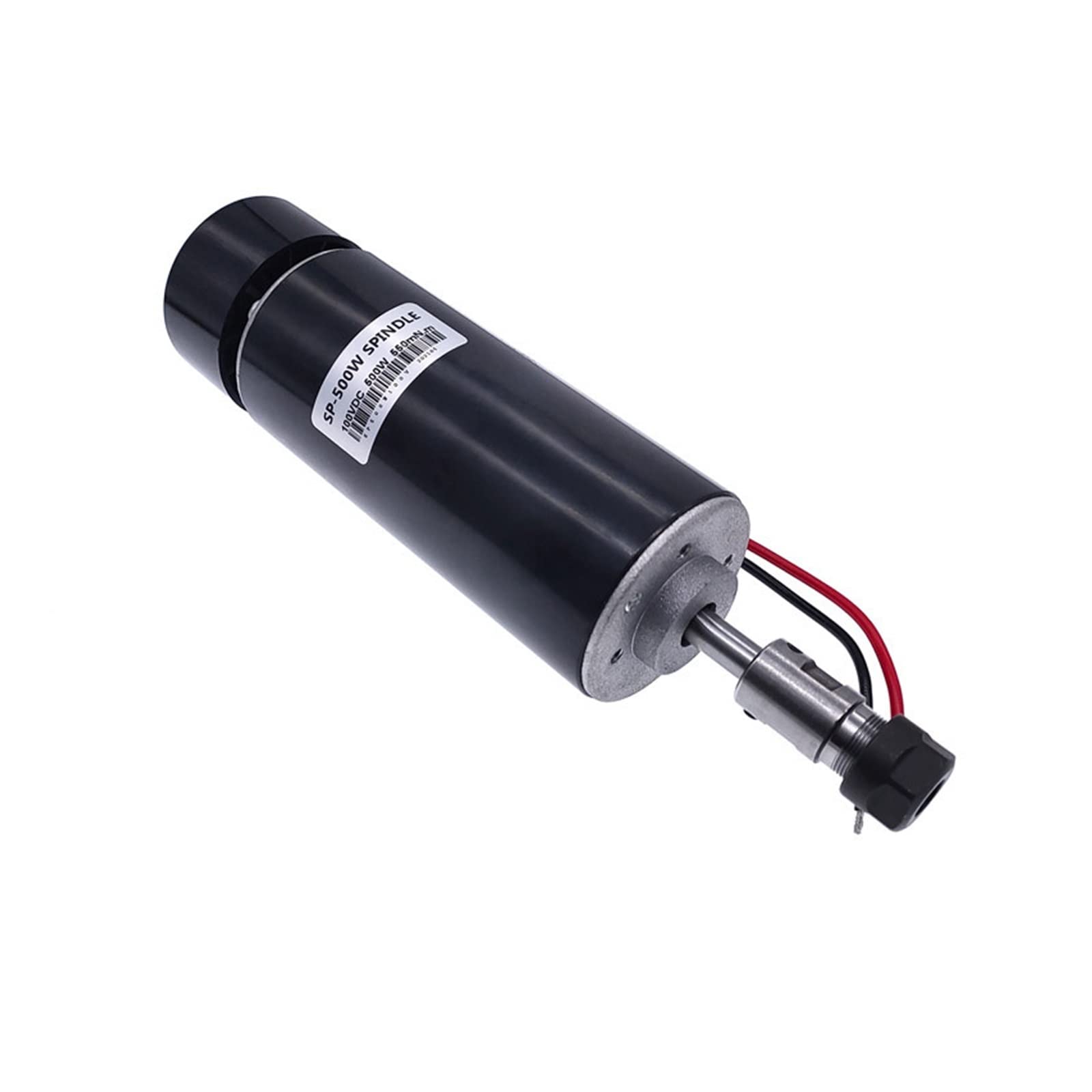 Spindelmotor, 500 W luftgekühlter Spindelmotor 100 V + WK611 Netzteil Drehzahlregler ER11-8 mm Spannfutter CNC mit 52 mm Klemmhalterung(100V 500W 5) von DIGNIFE