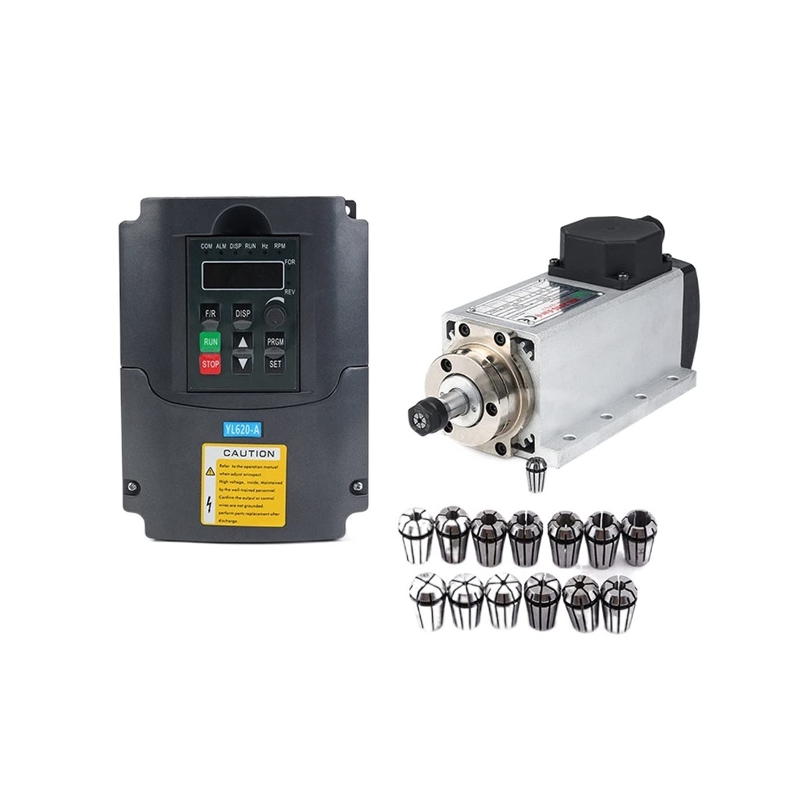Spindelmotor, CNC 1,5 kW luftgekühlter Spindelsatz 1500 W quadratischer luftgekühlter Spindelmotor + 1,5 kW VFD-Wechselrichter + 13 Stück/Set ER11 Spindelmotor, CNC 1,5 kW luftgekühlter Spindelsatz 1500 W quadratischer luftgekühlter Spindelmotor + 1,5 kW VFD-Wechselrichter + 13 Stück/Set ER11 von DIGNIFE