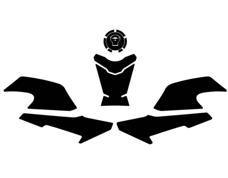 Tankschutz Tankaufkleber FÜR CB500X 2023 Motorrad Tank Pad Protector Zuckerguss Aufkleber Decals Zubehör(Style 3) von DIINJ