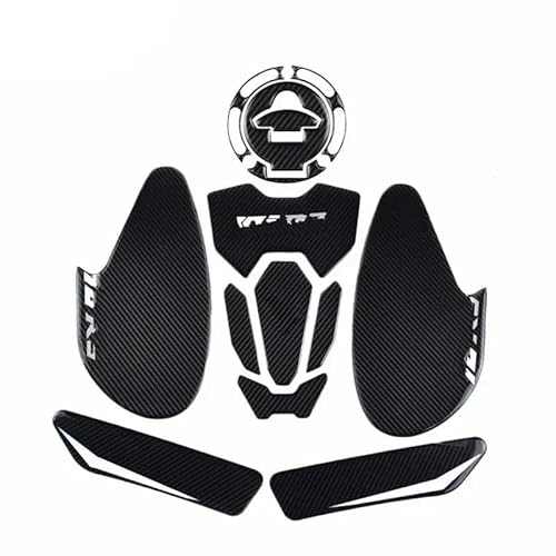 Tankschutz Tankaufkleber FÜR YZFR3 FÜR YZF FÜR R3 2019-2022 Motorrad Anti Slip Tank Cap Pad Protector Seite Knie Grip Aufkleber Pads(Style 3) von DIINJ