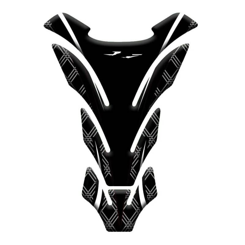 Tankschutz Tankaufkleber Für FZ8 Für FZ1 Für FZ6R Für FZ6 Für FZ16 Tankpad Carbon-Look Motorrad Tank Pad Protector Aufkleber Aufkleber(White 4) von DIINJ