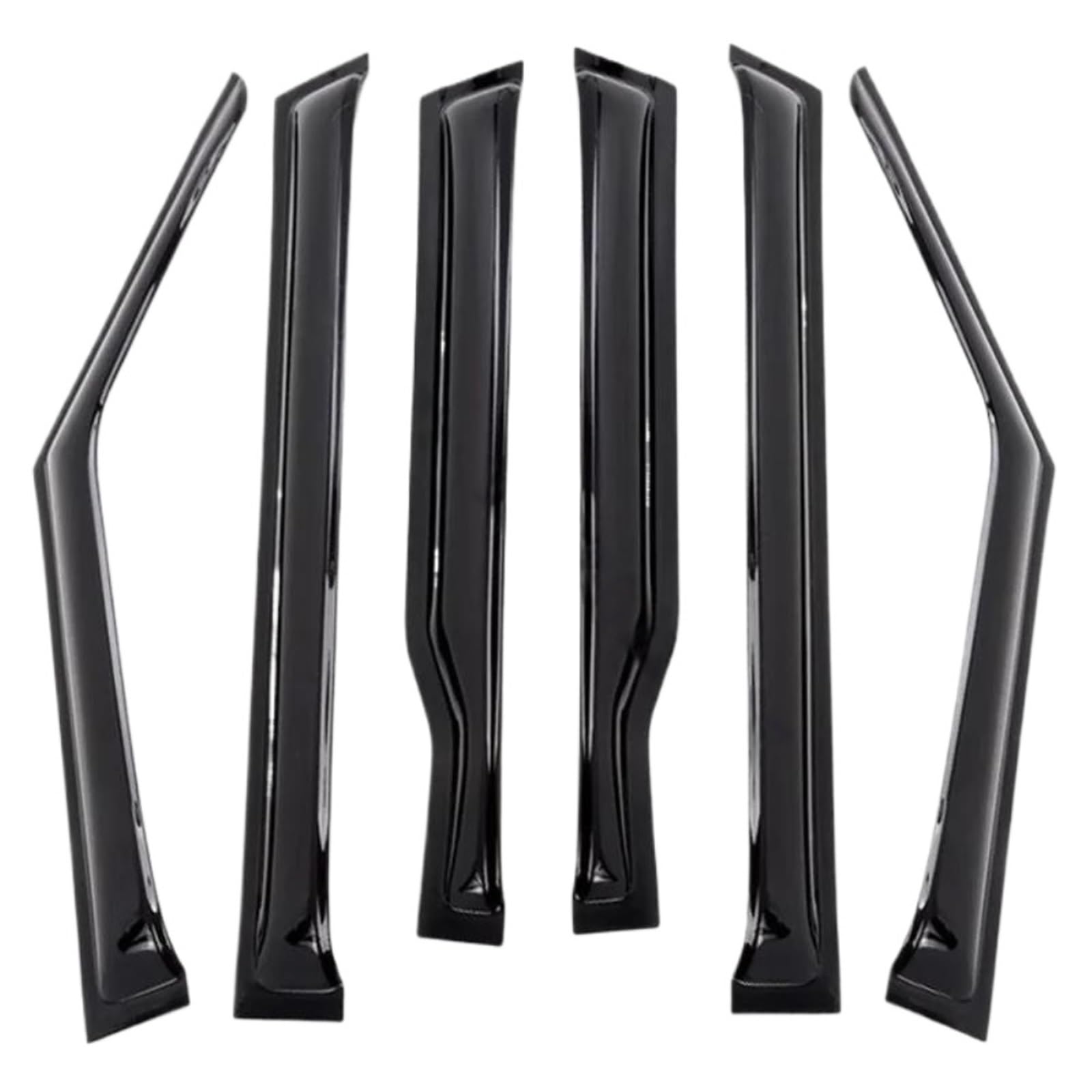 Windabweiser Regenabweiser Für JETOUR Für T2 2023-2025 Fenster Visor Vent Shade Regen Sonnenschutz Deflektor Markisen Heime Abdeckungen(Black 6PCS) von DIINJ