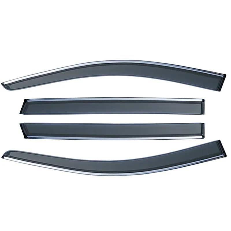 Windabweiser Regenabweiser Für Jetour Für Traveller Für T2 2024~2026 Tür Vent Markise Regen Augenbraue Sonnenblende Schutz Abdeckung Deflektor(Dark Grey) von DIINJ