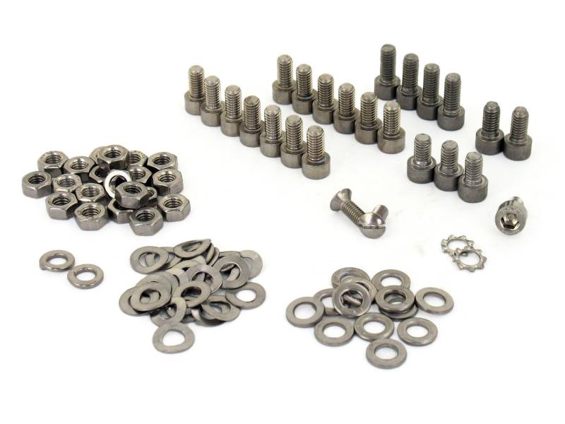 Set: Zylinderschrauben, Innensechskant in Edelstahl für Kotflügel Schutzblech hinten, Sitz, Gepäckträger, Simson Sperber SR4-3, Habicht SR4-4 von DIN