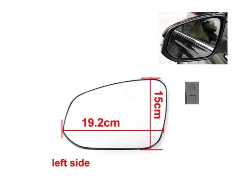 Ersatzlinsen Rückspiegel Für RAV4 2013-2019 Auto Außen Teil Äußere Rearview Außenspiegel Objektiv Tür Flügel Rückspiegel Glas Rückspiegellinse von DINGFAFA