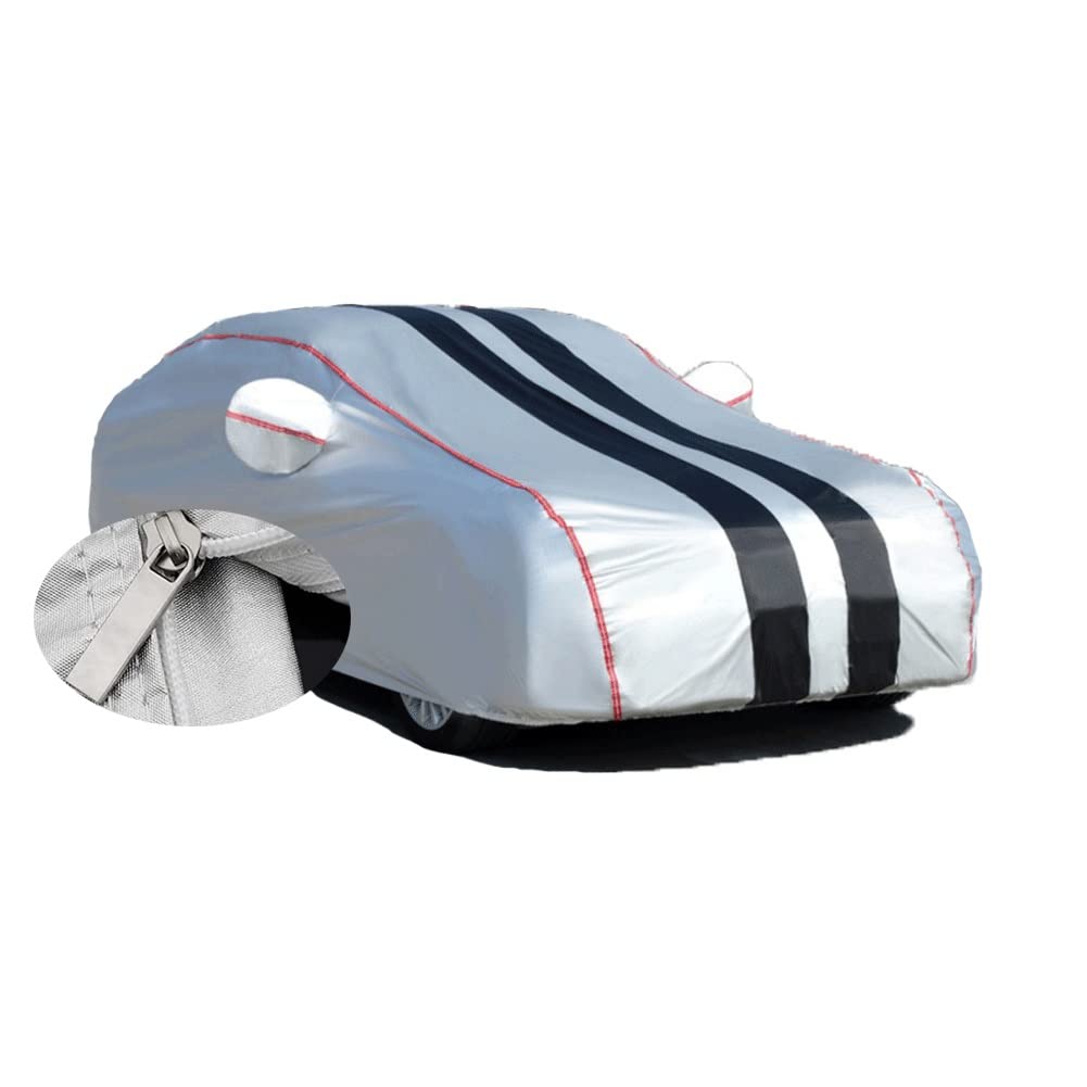 Autoabdeckung Outdoor füR Nissan Leaf, 2010-22, Autoabdeckung Vollgarage Abdeckplane, Auto Abdeckplane Wasserdicht, Hagelschutz Atmungsaktiv, Mit Reißverschluss (Color : B2, Size : with Cotton) von DINGQINGYUN