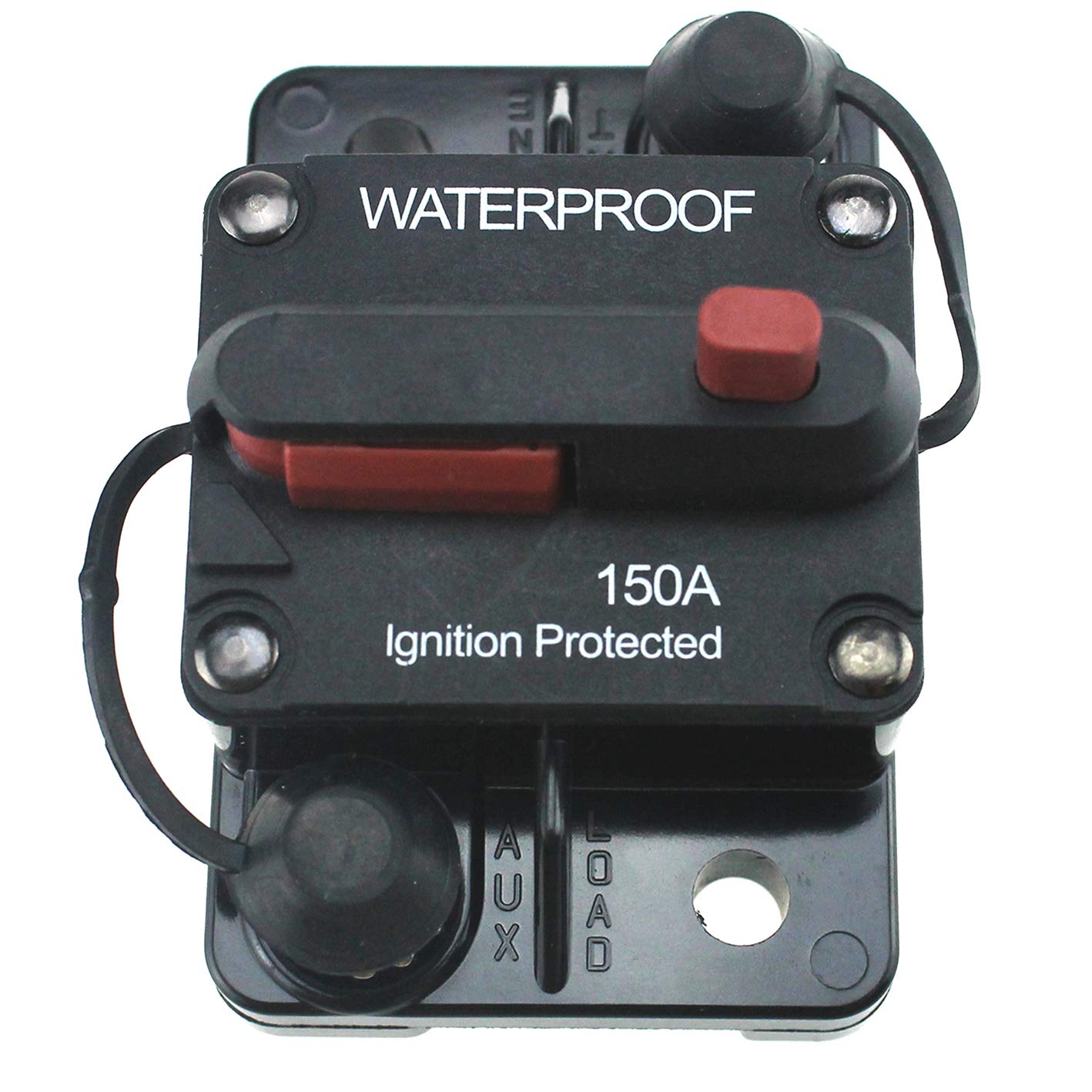 120A 150A 48VDC Wasserdicht Leistungsschalter Schutzschalter Manueller Reset Überlastungsschutz mit Wahlschalter für Marine Boot RV F433-150A (150A) von DINGTAIMEI