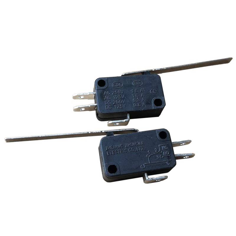 KW7-9 SPDT Langhebel Mikroschalter Momentan-Mikroschalter 1NO 1NC 250V 16A, 10-Pack von DINGTAIMEI
