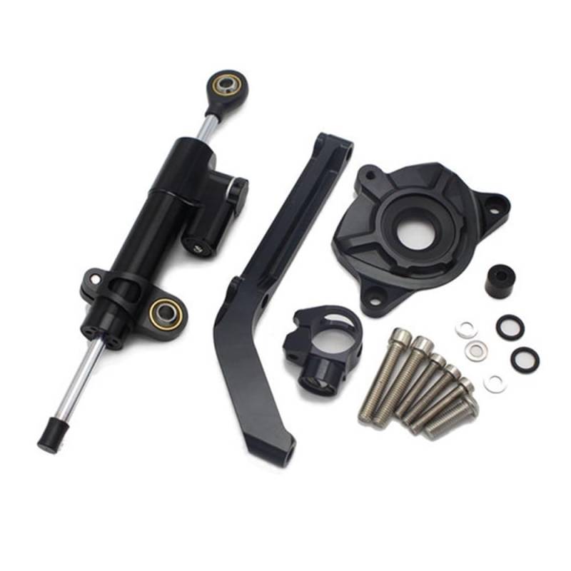 DINGYIG Einstellbare Motorräder Lenkung Stabilisieren Dämpfer Halterung Montage Teile Für Z1000 2014-2016 Stabilisator(Black) von DINGYIG