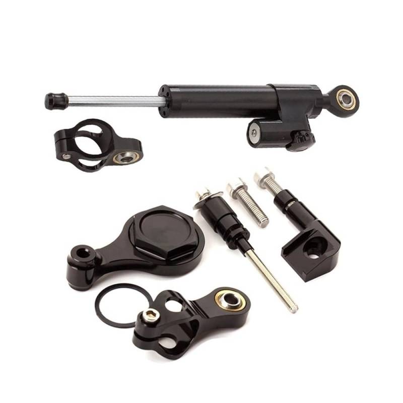 DINGYIG Einstellbarer Linearer Umgekehrter Lenkungsdämpfer Mit Halterungsunterstützung Für YZFR6 Für YZF Für R6 2006–2020 Stabilisator(Color-03) von DINGYIG