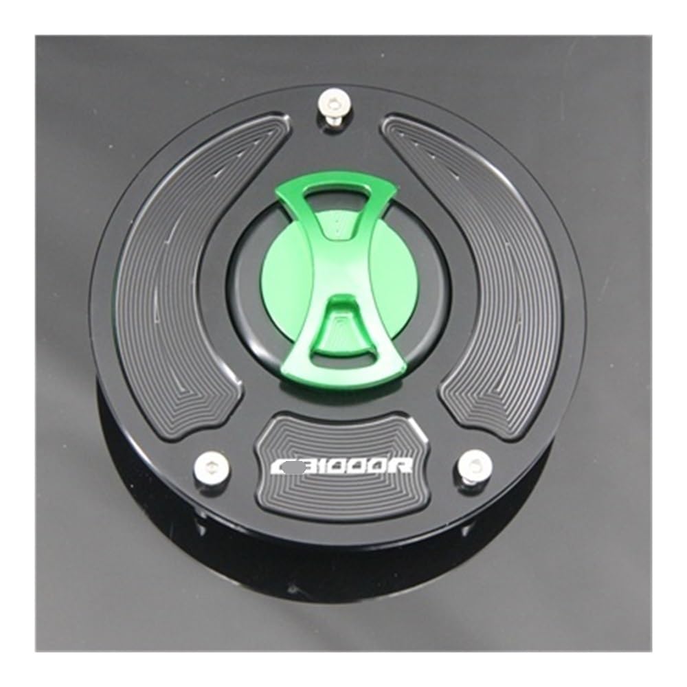 DINGYIG Für CB1000 R Für CB1000R 2008-2017 Motorrad-Tankdeckelabdeckung Tankdeckel(Green) von DINGYIG