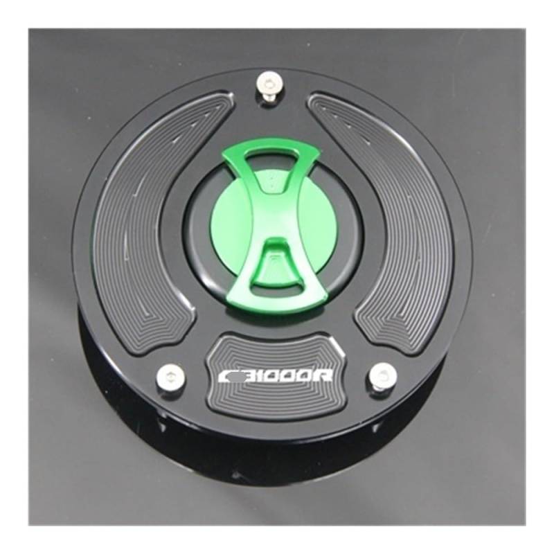 DINGYIG Für CB1000 R Für CB1000R 2008-2017 Motorrad-Tankdeckelabdeckung Tankdeckel(Green) von DINGYIG