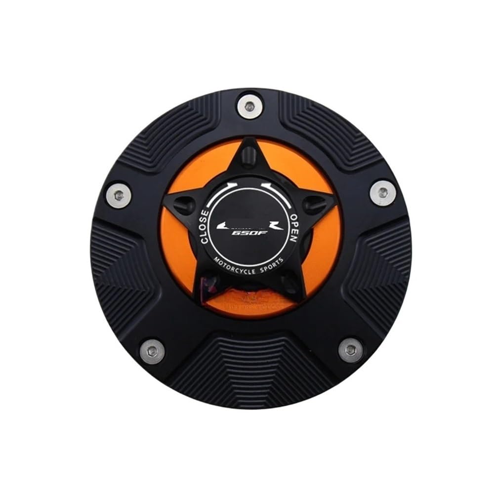 DINGYIG Für CBR 650F Für CBR650F Für CBR 650 F Für CB 650F 2015-2020 Motorrad Tankdeckel Abdeckung Tankdeckel(Orange) von DINGYIG