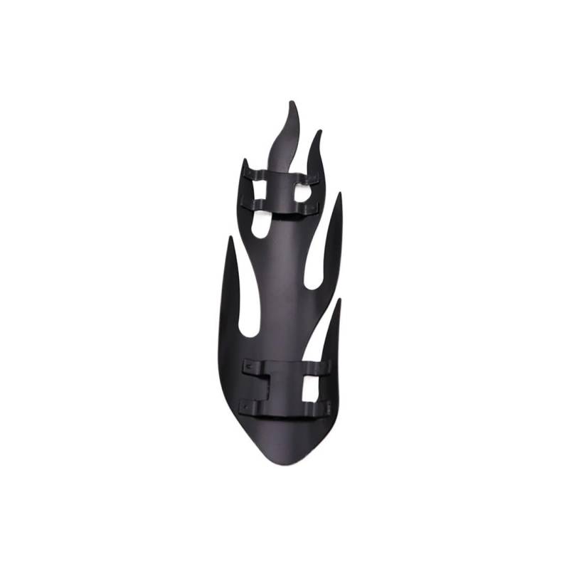 DINGYIG Für Cruiser Für Chopper Motorrad Auspuff Schalldämpfer Rohr Hitzeschild Abdeckung(Black) von DINGYIG