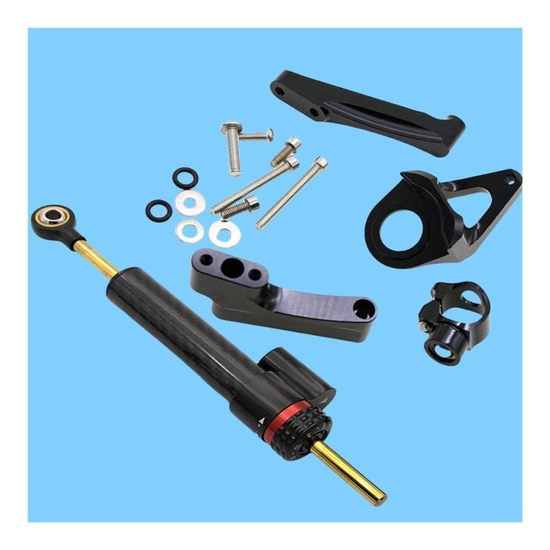 DINGYIG Für GSX1300R Für Hayabusa 1300 1998 1999 2000-2019 Motorrad Lenkung Stabilisator Dämpfer Montage Halterung Kit Stabilisator(Damper n Bracket A) von DINGYIG
