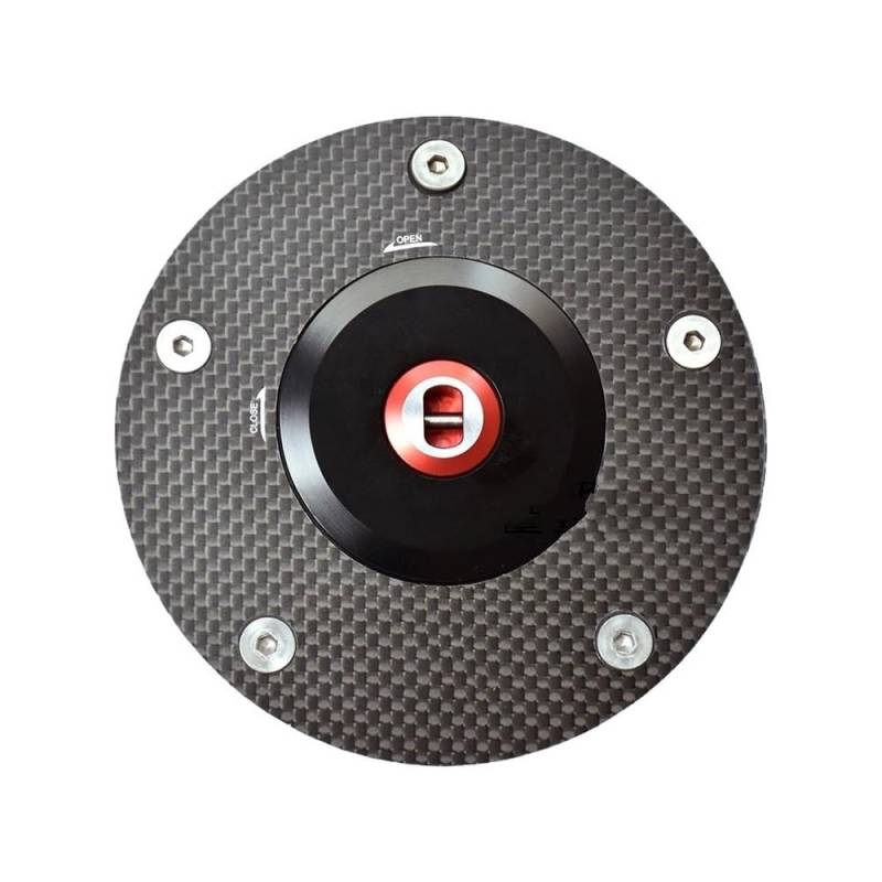 DINGYIG Für GSX1300R Für Hayabusa 1999-2007/2008-2017 Motorrad Tankdeckel Abdeckung Zubehör Tankdeckel(2008-2017 Red) von DINGYIG