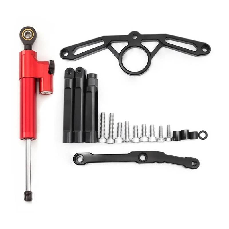 DINGYIG Für MT-09 Für MT09 Für MT 09 2021 2022 2023 Motorrad Stabilisator Lenkung Dämpfer Halterung Montage Kit Stabilisator(Damper n Bracket C) von DINGYIG