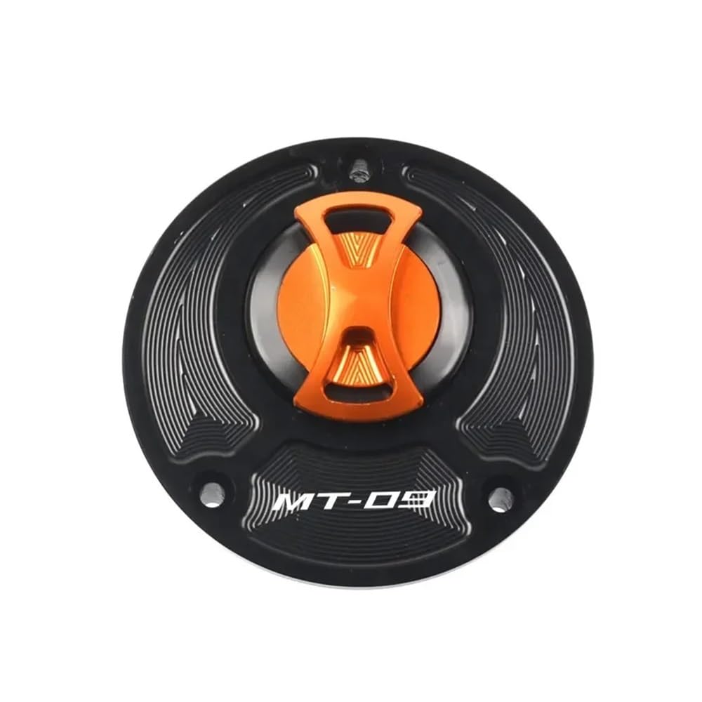 DINGYIG Für MT 09 Für MT09 Für MT-09 Für FZ-09/SR (Nicht FJ-09) 2014-2020 Motorrad Tankdeckel Abdeckung Tankdeckel(Orange) von DINGYIG