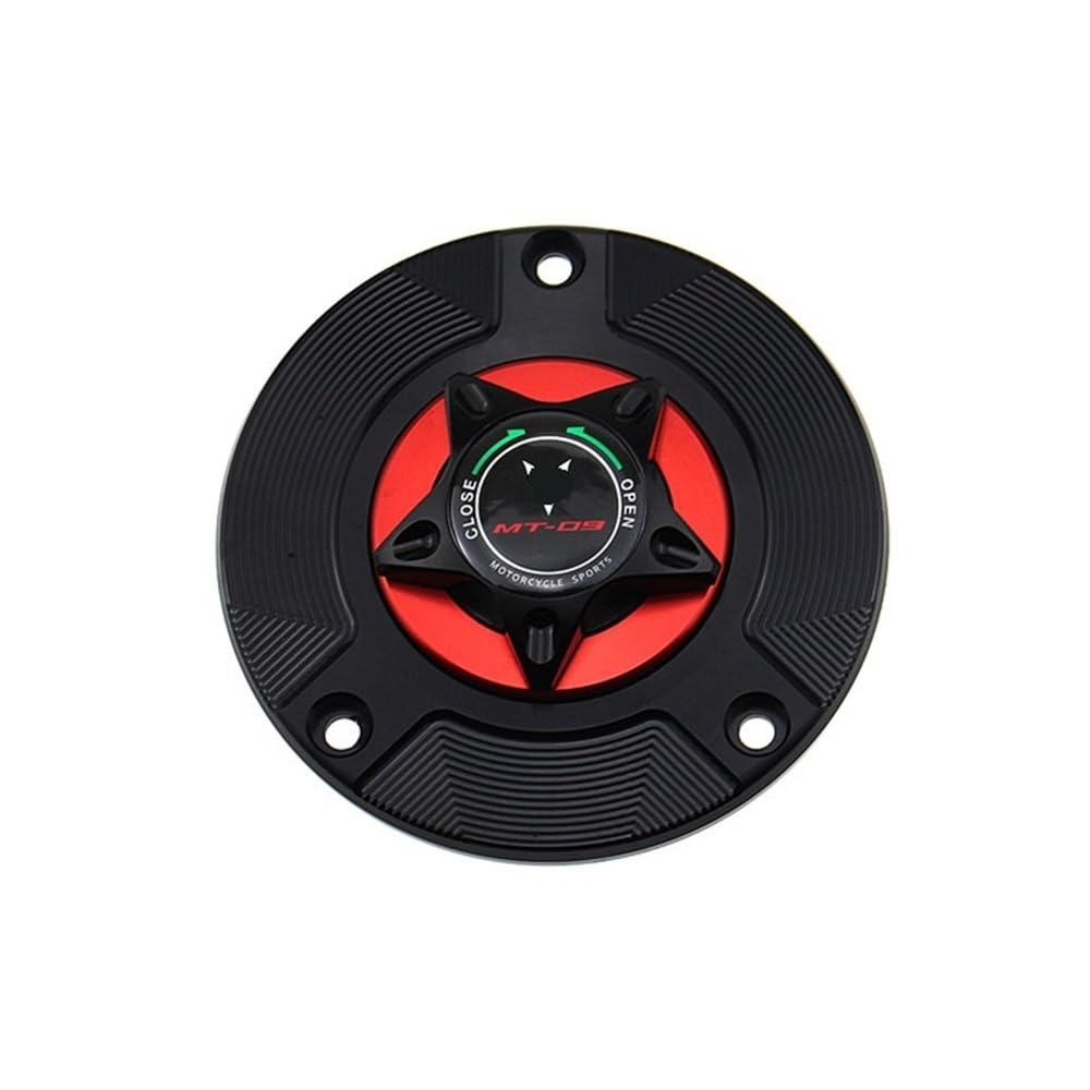 DINGYIG Für MT09 Für FZ09 Für MT-09 Für FZ-09 2014-2019 Motorrad Tankdeckel Abdeckung Zubehör Tankdeckel(Red) von DINGYIG