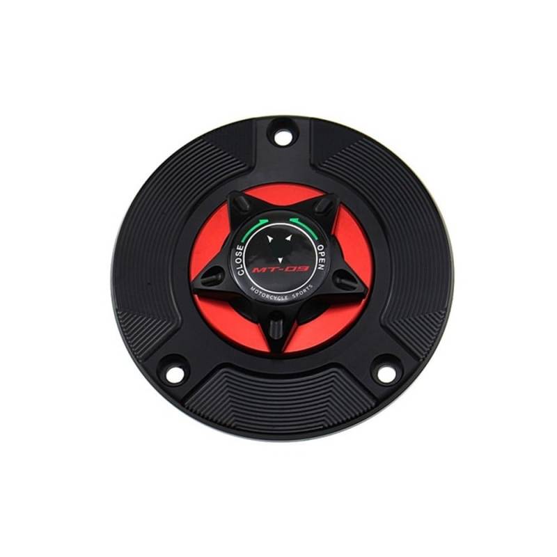 DINGYIG Für MT09 Für FZ09 Für MT-09 Für FZ-09 2014-2019 Motorrad Tankdeckel Abdeckung Zubehör Tankdeckel(Red) von DINGYIG