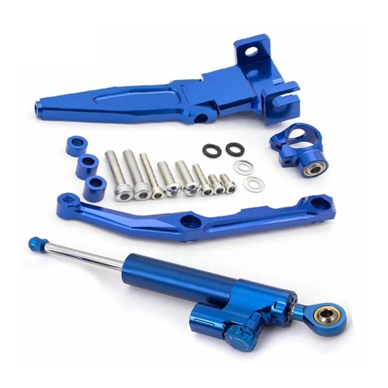 DINGYIG Für MT09 Für Tracer 900 9GT 9 GT 2016-2020 Motorrad Lenkung Dämpfer Stabilisator Halterung Unterstützung Montage Kit Stabilisator(Damper n Bracket E) von DINGYIG