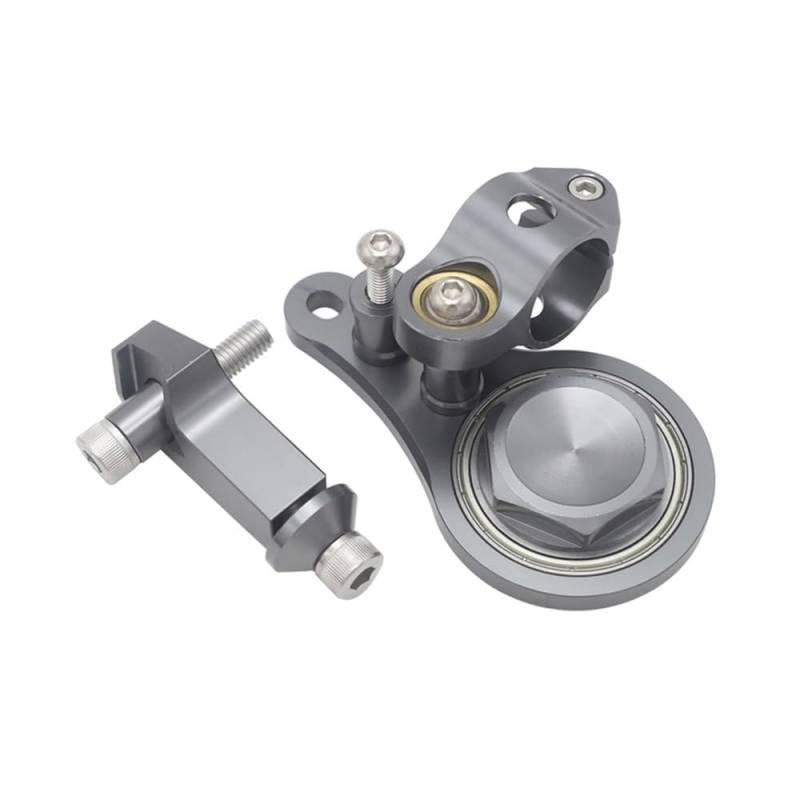 DINGYIG Für Ninja Für ZX-6R Für ZX6R 2005 2006 Motorrad Lenkung Dämpfer Halterung Stabilisator Linear Mount Unterstützung Kit Stabilisator(Color-Ti) von DINGYIG