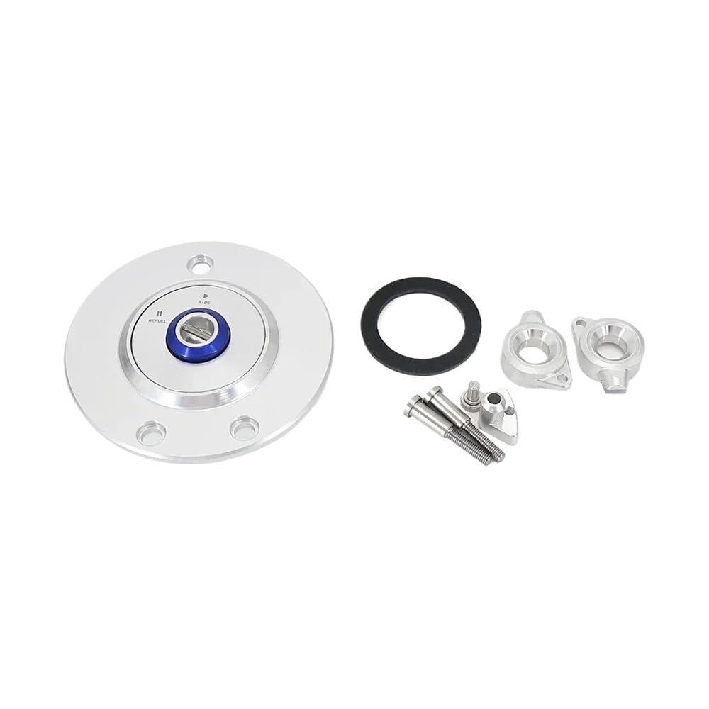 DINGYIG Für S1000RR Für S1000 RR Für S 1000 RR Für S1000rr 2009-2022 Motorrad Tank Caps Abdeckung Zubehör Tankdeckel(SI - Blue) von DINGYIG