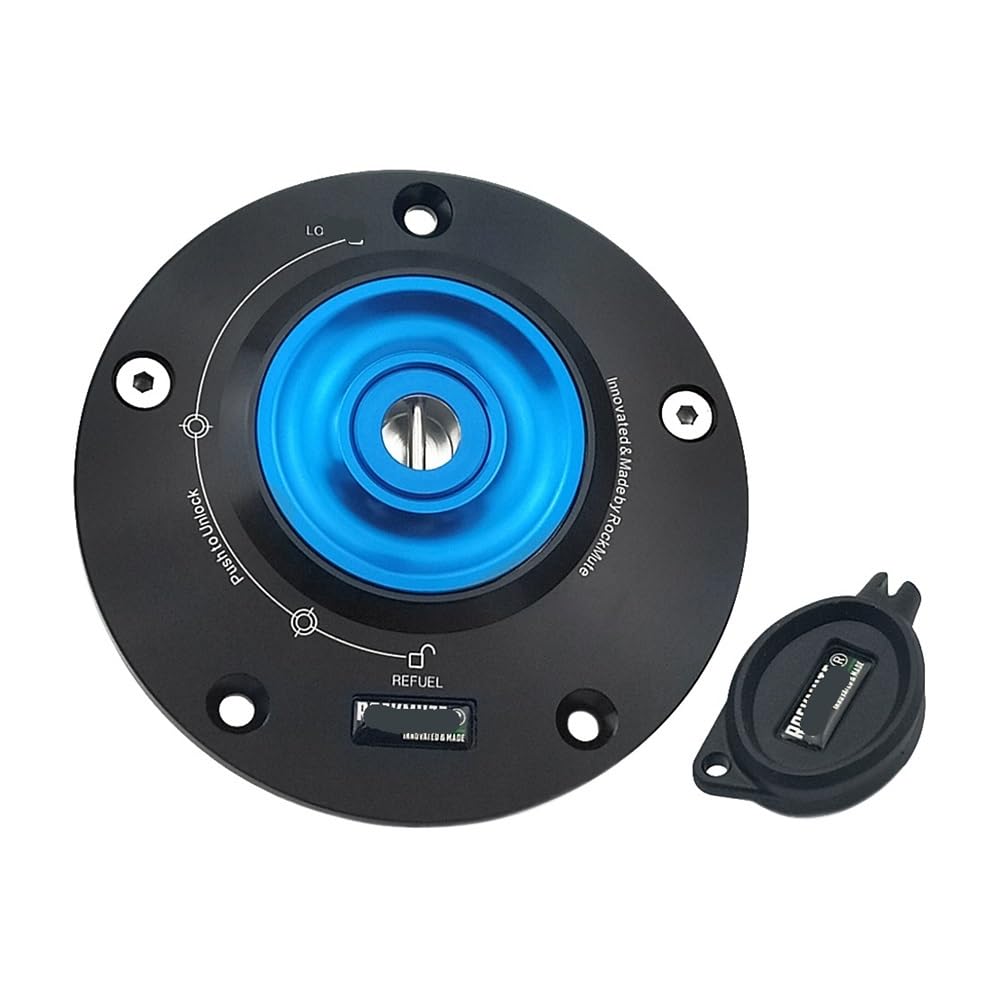 DINGYIG Für SUPER Für TENERE XTZ1200 2017 2018 2019 Motorrad Tankdeckel Abdeckung Zubehör Tankdeckel(Blue) von DINGYIG