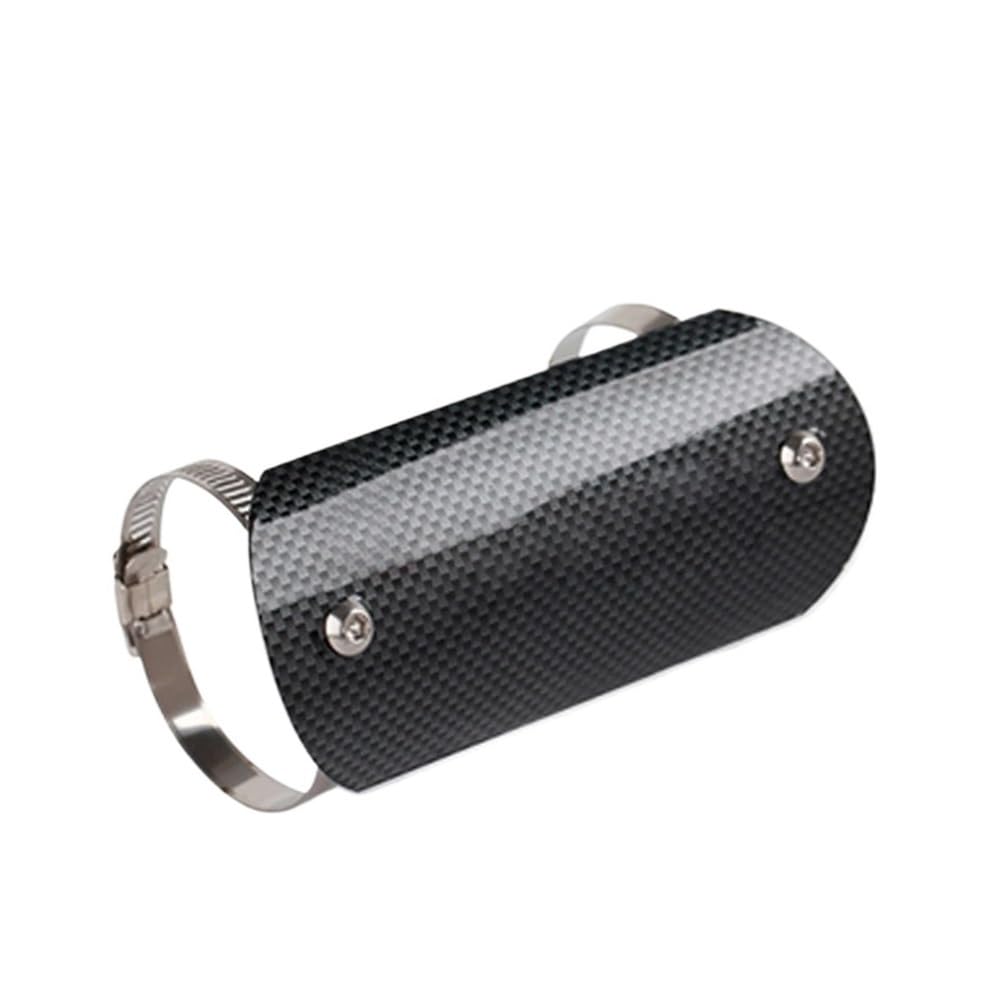 DINGYIG Für Yz85 Für Yzf450 Für YZF Universal Motorrad Auspuffrohr Hitzeschild Schalldämpfer Rohr Anti-Verbrühungs Schutz Abdeckung(Carbon Fiber-01) von DINGYIG