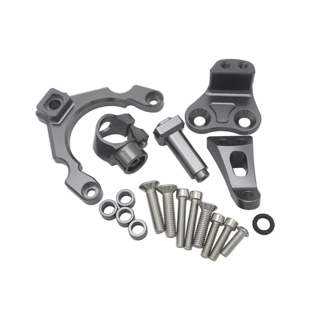 DINGYIG Für Z900 Für Z 900 2017-2019 Motorrad Lenkung Dämpfer Halterung Stabilisator Linear Mount Unterstützung Kit Stabilisator(Color-Ti) von DINGYIG