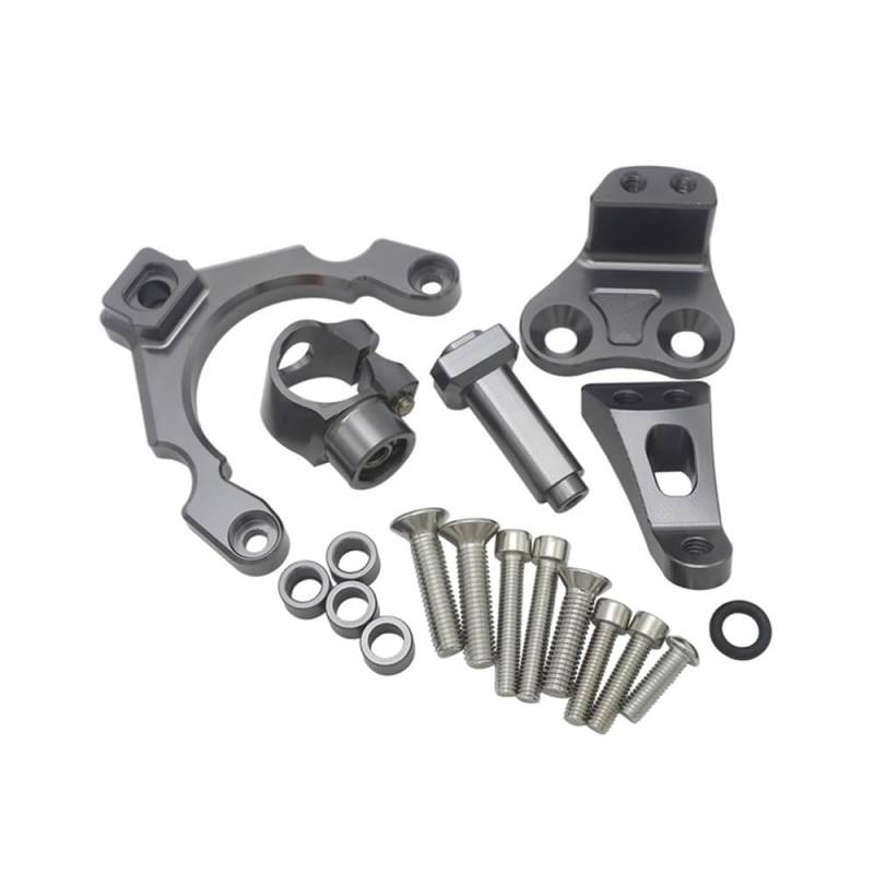 DINGYIG Für Z900 Für Z 900 2017-2019 Motorrad Lenkung Dämpfer Halterung Stabilisator Linear Mount Unterstützung Kit Stabilisator(Color-Ti) von DINGYIG