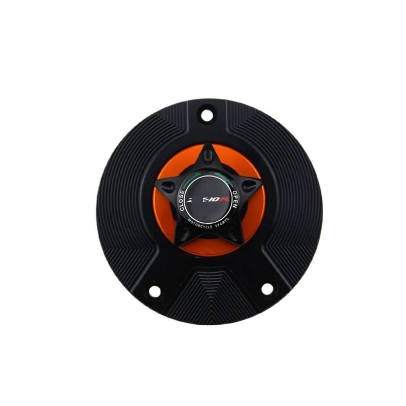 DINGYIG Für ZX-10R Für Ninja 2006-2016 Motorrad Gas Tank Cap Abdeckung Zubehör Tankdeckel(Orange) von DINGYIG
