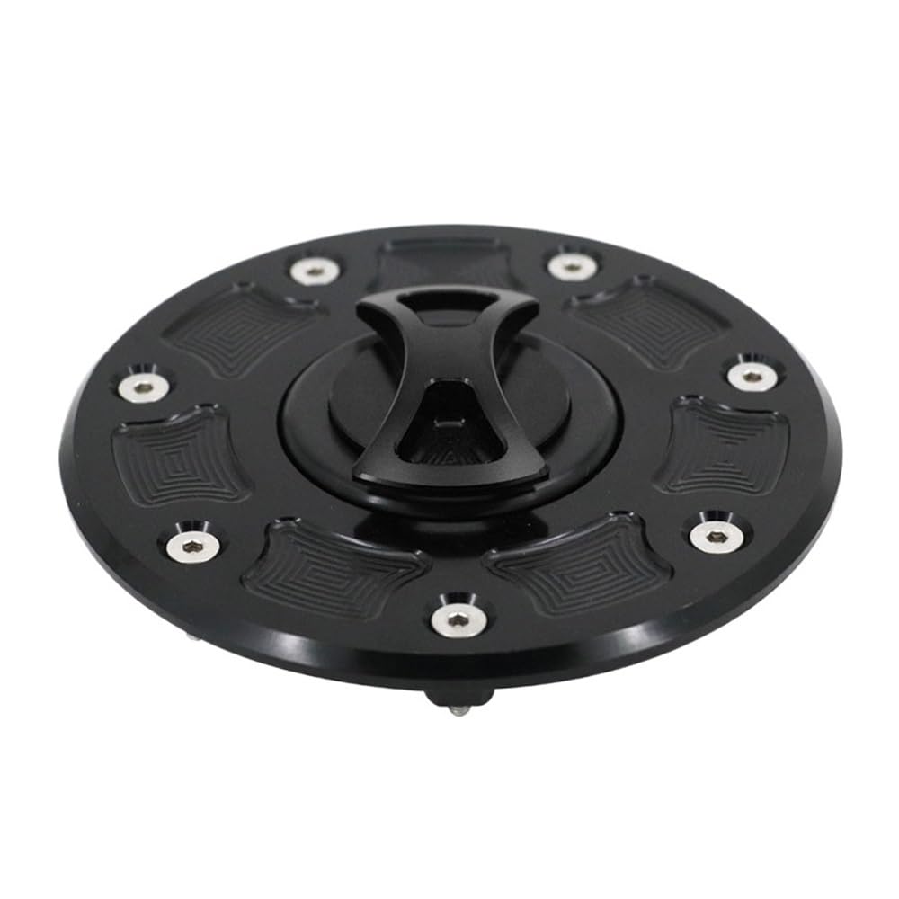 DINGYIG Für ZX-6 Für ZX-6E 1993-2001 Für ZX-6R 1995-1999 Motorrad-Tankdeckelabdeckung Tankdeckel(Black) von DINGYIG