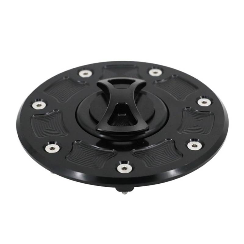 DINGYIG Für ZX-6 Für ZX-6E 1993-2001 Für ZX-6R 1995-1999 Motorrad-Tankdeckelabdeckung Tankdeckel(Black) von DINGYIG