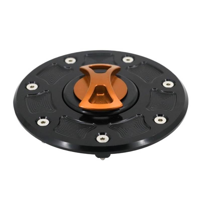DINGYIG Für ZX-6 Für ZX-6E 1993-2001 Für ZX-6R 1995-1999 Motorrad-Tankdeckelabdeckung Tankdeckel(Orange) von DINGYIG