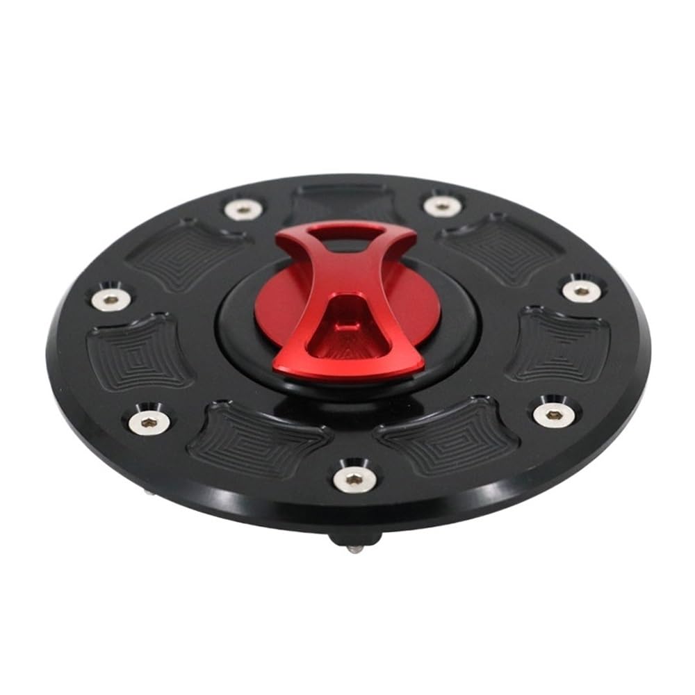 DINGYIG Für ZX-6 Für ZX-6E 1993-2001 Für ZX-6R 1995-1999 Motorrad-Tankdeckelabdeckung Tankdeckel(Red) von DINGYIG