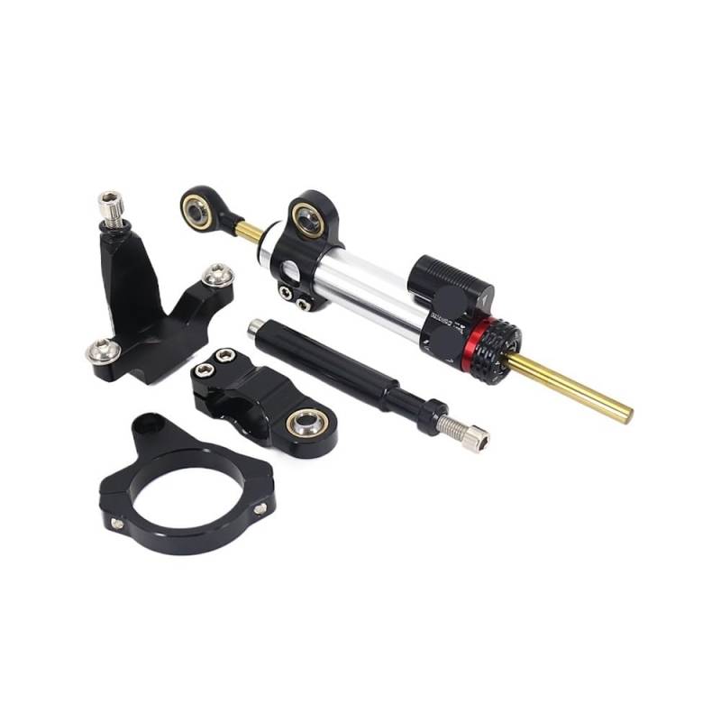 DINGYIG Lenkung Stabilisieren Dämpfer Halterung Montieren Motorrad Zubehör Für YZF FÜR R7 FÜR YZFR7 2021 2022 2023 Stabilisator(Set color-011) von DINGYIG