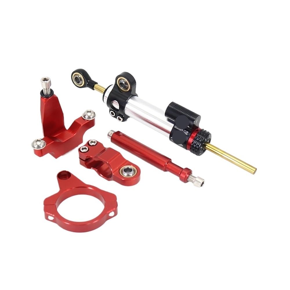 DINGYIG Lenkung Stabilisieren Dämpfer Halterung Montieren Motorrad Zubehör Für YZF FÜR R7 FÜR YZFR7 2021 2022 2023 Stabilisator(Set color-012) von DINGYIG