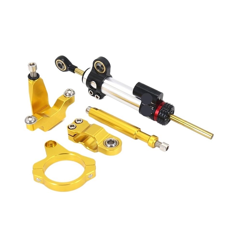 DINGYIG Lenkung Stabilisieren Dämpfer Halterung Montieren Motorrad Zubehör Für YZF FÜR R7 FÜR YZFR7 2021 2022 2023 Stabilisator(Set color-014) von DINGYIG