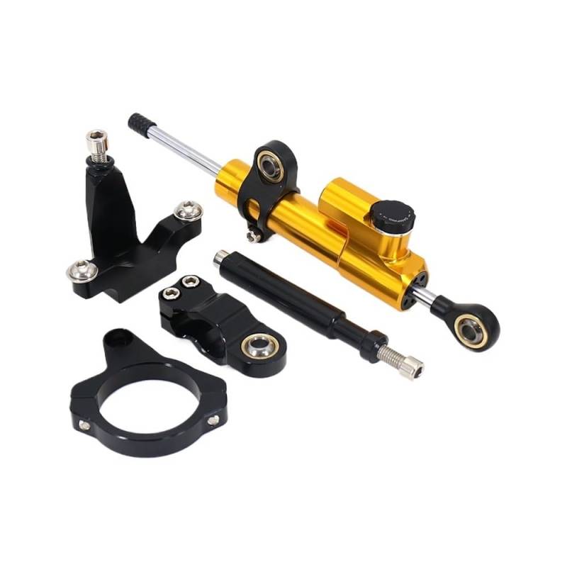 DINGYIG Lenkung Stabilisieren Dämpfer Halterung Montieren Motorrad Zubehör Für YZF FÜR R7 FÜR YZFR7 2021 2022 2023 Stabilisator(Set color-02) von DINGYIG