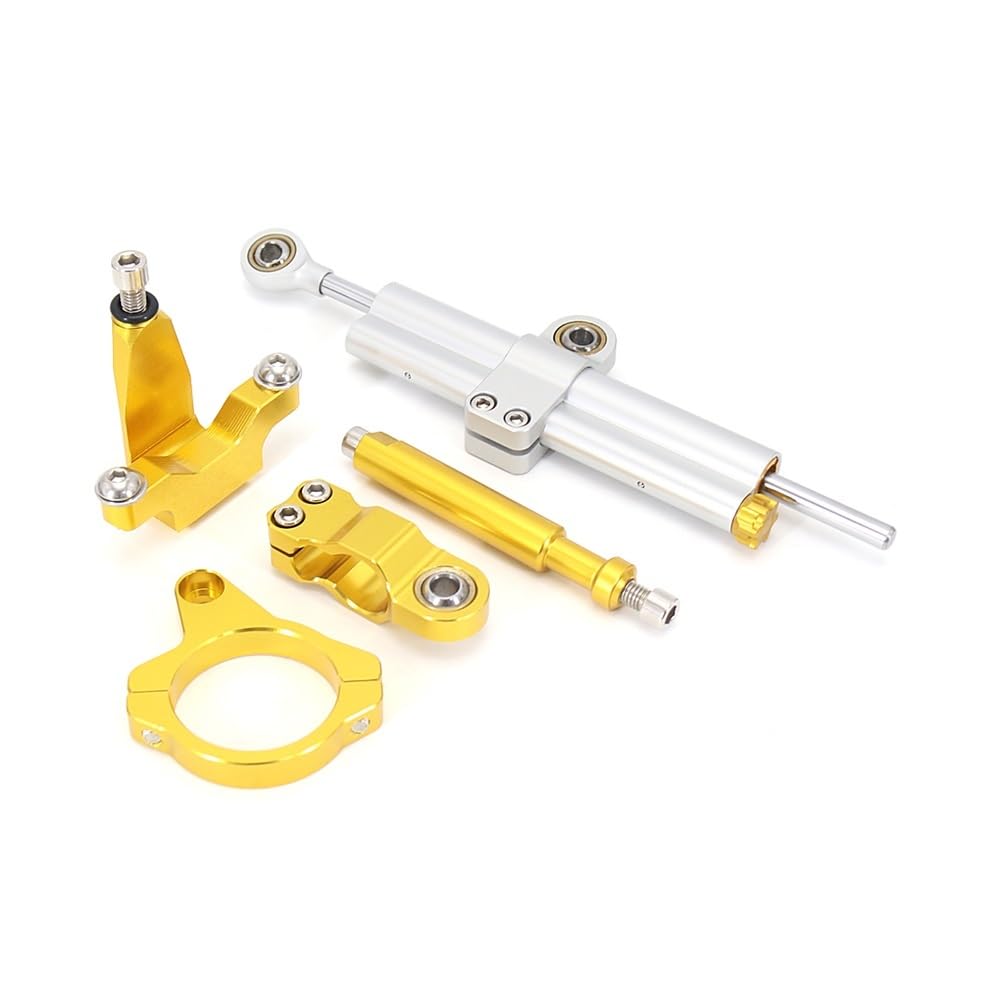 DINGYIG Lenkung Stabilisieren Dämpfer Halterung Montieren Motorrad Zubehör Für YZF FÜR R7 FÜR YZFR7 2021 2022 2023 Stabilisator(Set color-24) von DINGYIG