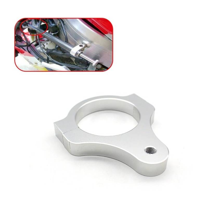DINGYIG Lenkungsdämpfer-Stabilisator-Montageadapterhalterung Für Stabilisator(Silver 60MM) von DINGYIG