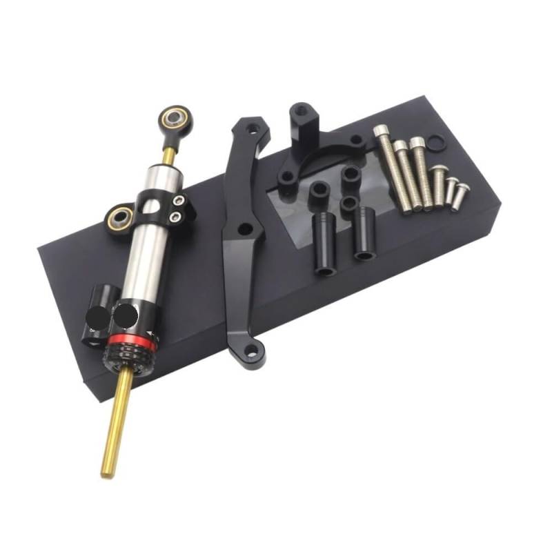 DINGYIG Motorrad Einstellbare Lenkung Stabilisator Control Stoßdämpfer Halterung Für Z800 2013-2018 Stabilisator(Color 02) von DINGYIG