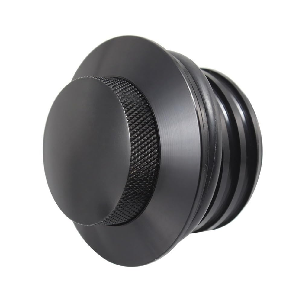 DINGYIG Motorrad Kraftstoff Gas Tank Cap Öl Abdeckung Für Touring Für Road Für King Für Sportster Für Dyna Für Softail Tankdeckel(Black) von DINGYIG