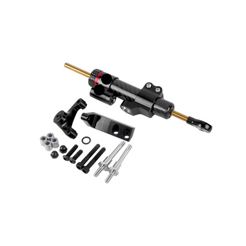 DINGYIG Motorrad Lenkung Stabilisieren Dämpfer Halterung Motorrad Für Hypermotard 821 2013-2015 Stabilisator(Set color-01) von DINGYIG